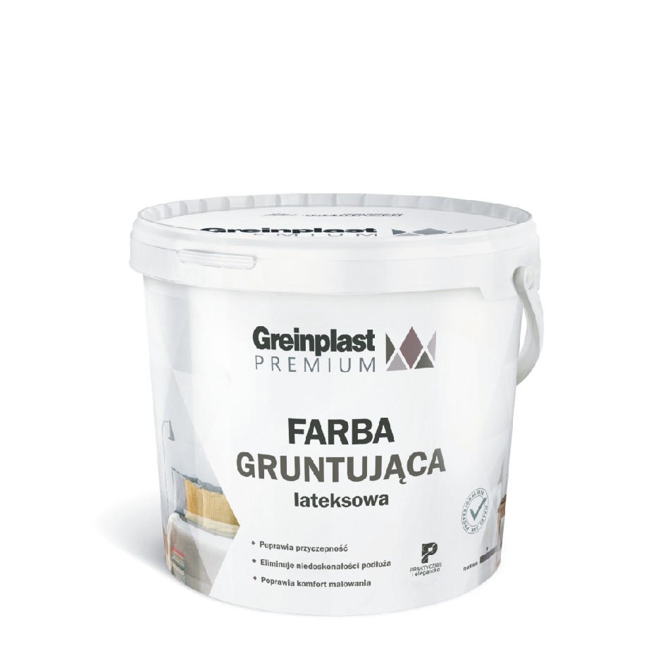  Farba gruntująca LATEKS PREMIUM BIAŁA 5L Greinplast