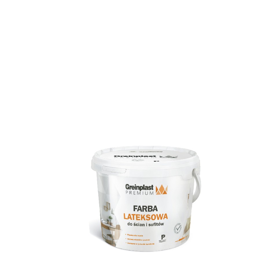 FARBA LATEKSOWA PREMIUM BIAŁA 1L Greinplast