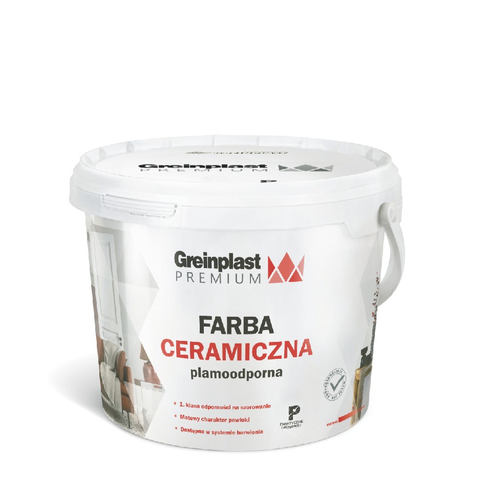 FARBA CERAMICZNA PREMIUM BIAŁA 5L Greinplast